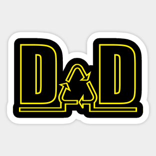 Dad tee design birthday gift graphic Sticker